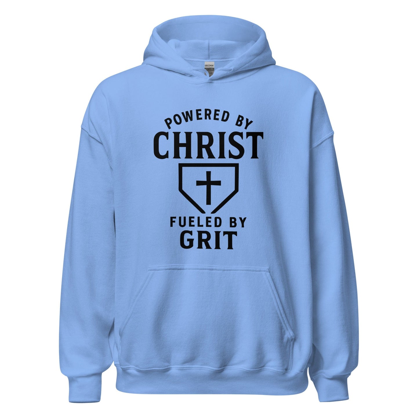 Powered By Christ, Fueled By Grit - Adult Hoodie - SA Apparel