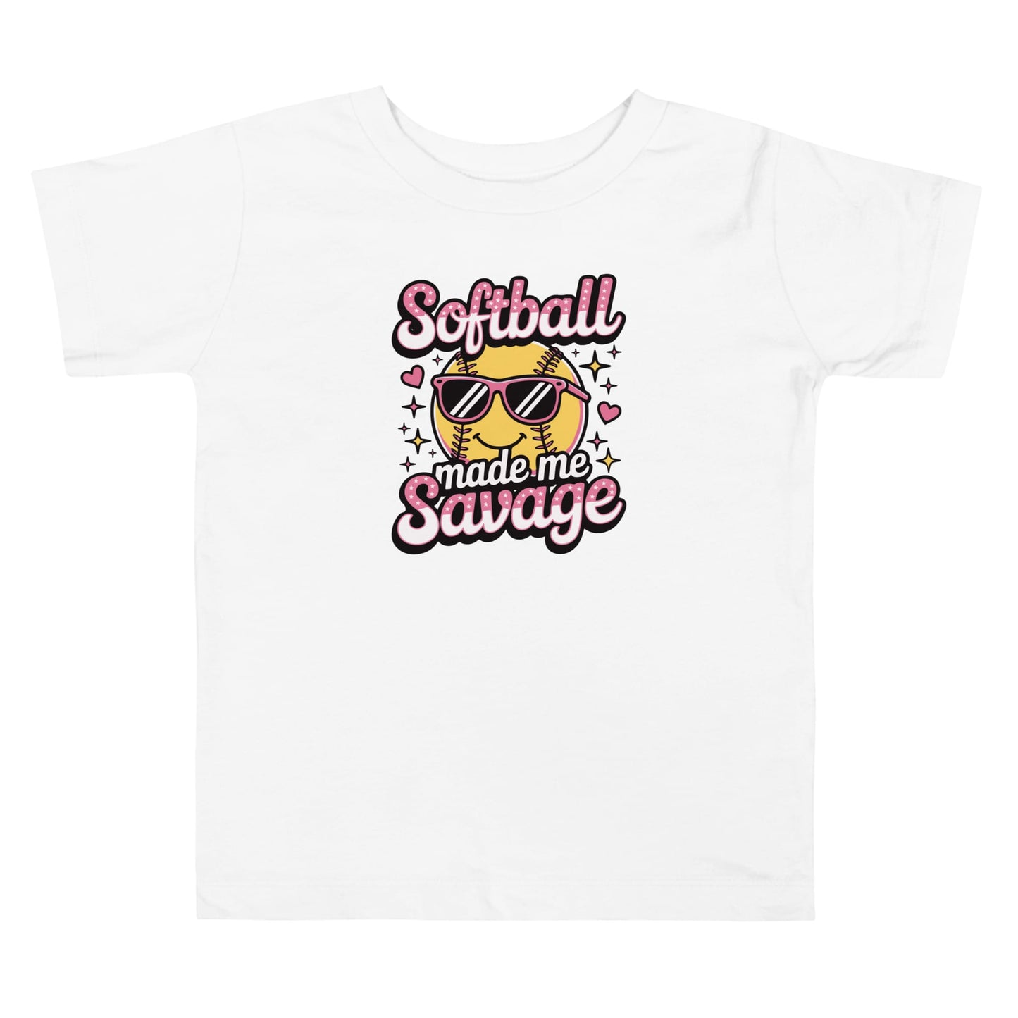 Softball Made Me Savage - Toddler Tee - SA Apparel