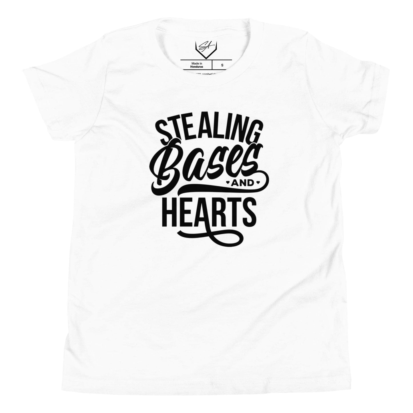 Stealing Bases And Hearts - Youth Tee - SA Apparel