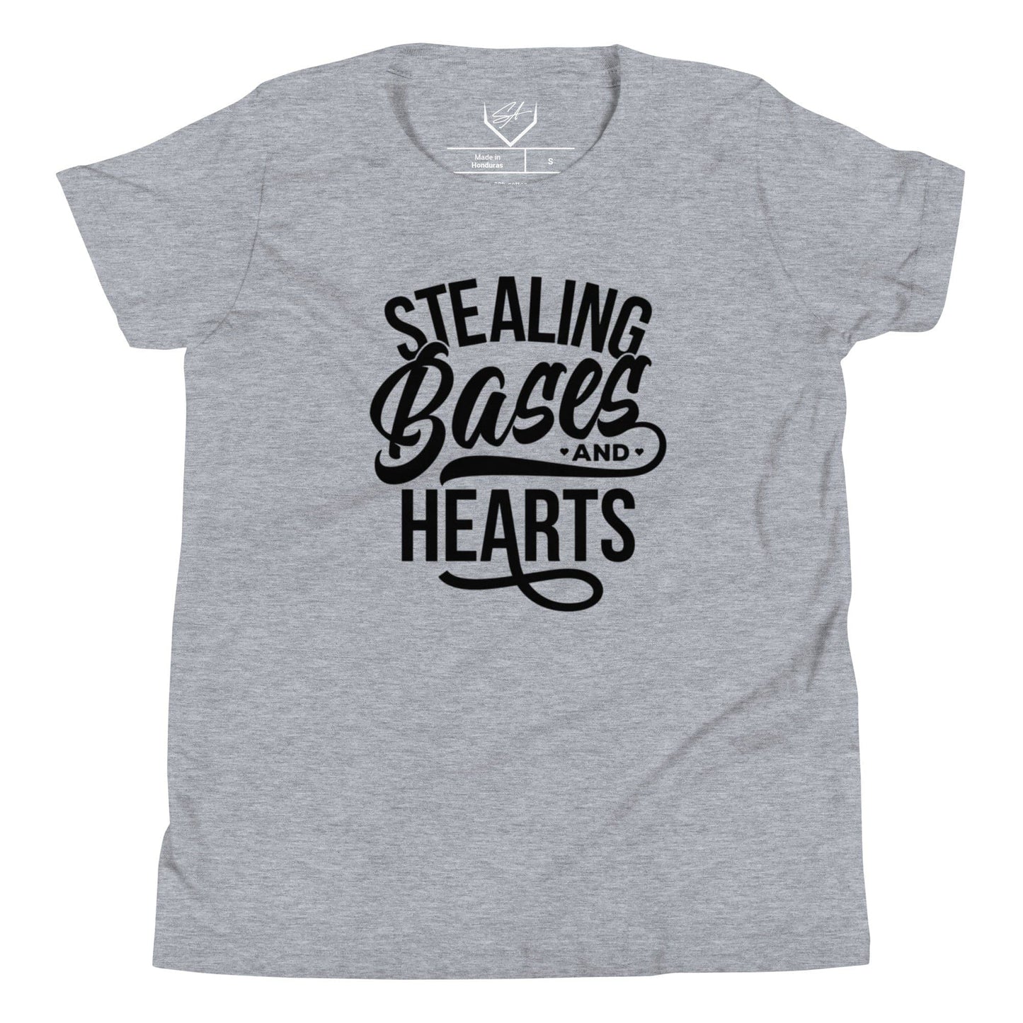 Stealing Bases And Hearts - Youth Tee - SA Apparel