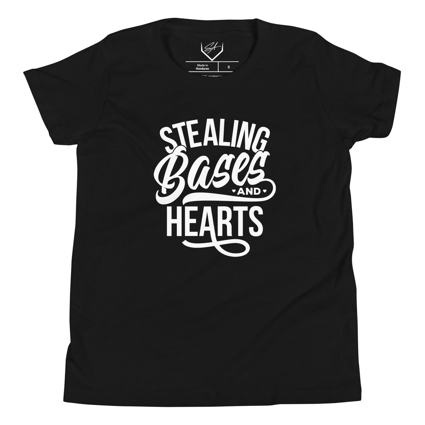 Stealing Bases And Hearts - Youth Tee - SA Apparel