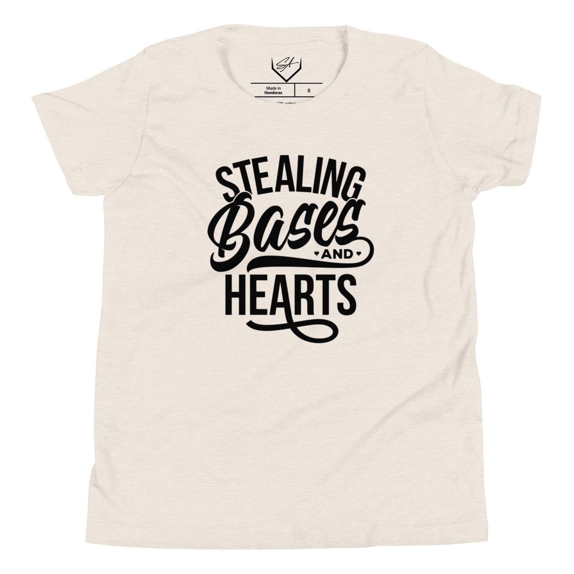 Stealing Bases And Hearts - Youth Tee - SA Apparel
