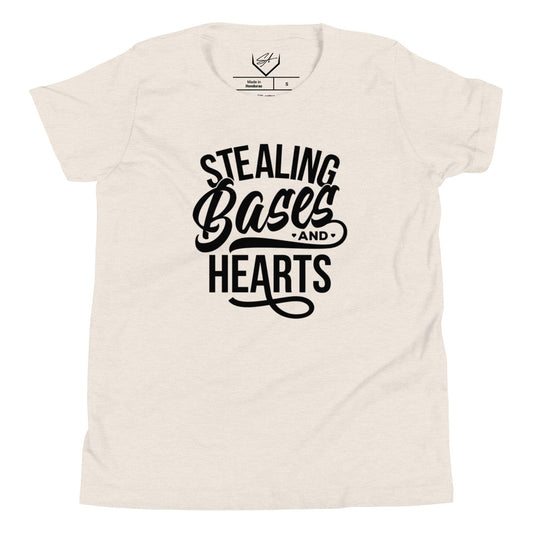 Stealing Bases And Hearts - Youth Tee - SA Apparel