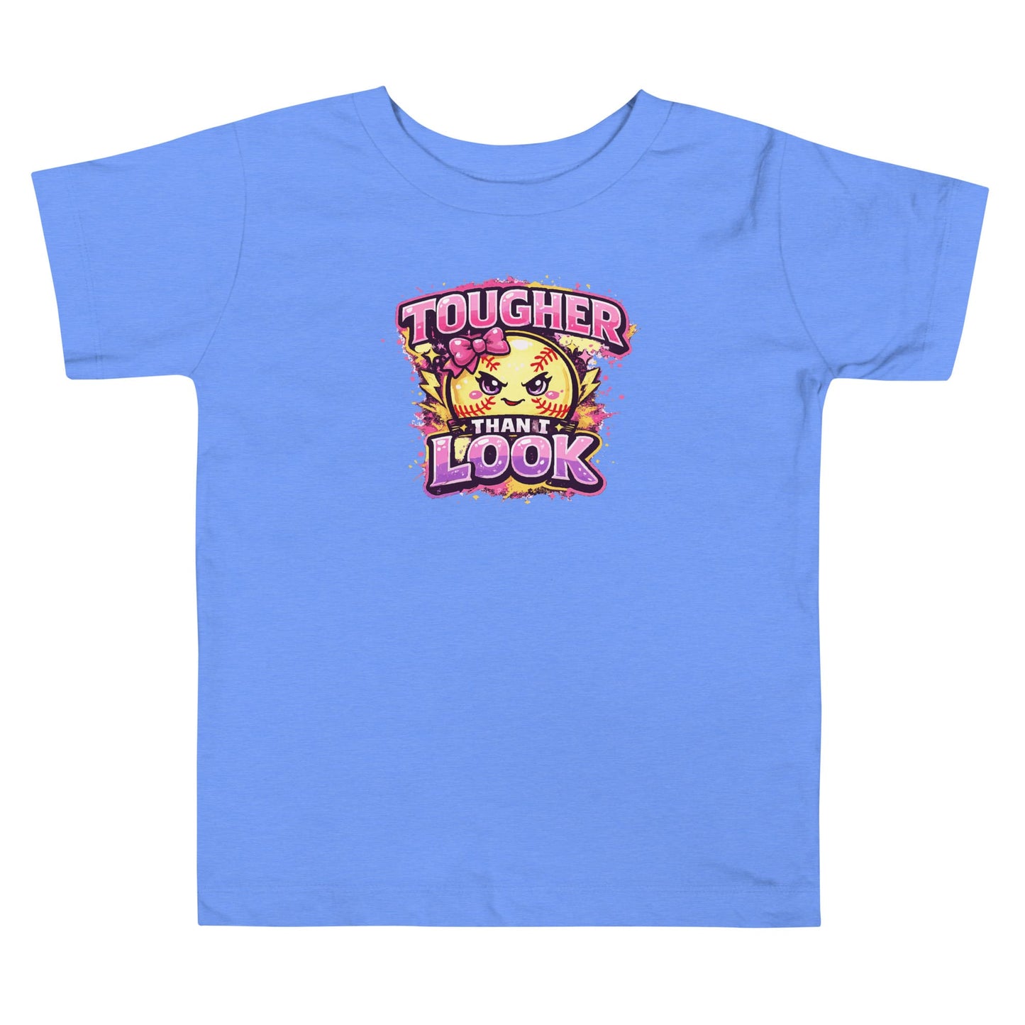 SA Apparel Toddler Tee Heather Columbia Blue / 2T / Soft Style/Cotton Tougher Than I Look - Toddler Tee