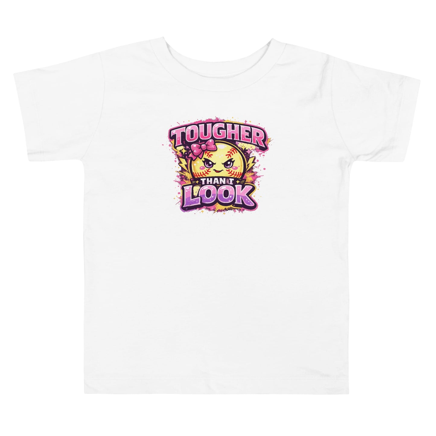 SA Apparel Toddler Tee White / 2T / Soft Style/Cotton Tougher Than I Look - Toddler Tee