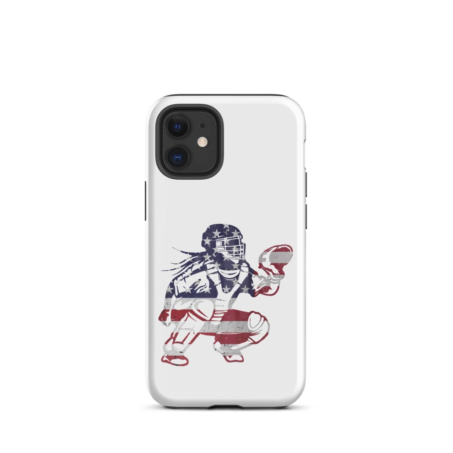 SA Apparel Phone Case iPhone 12 mini Softball Catcher - iPhone Tough Case