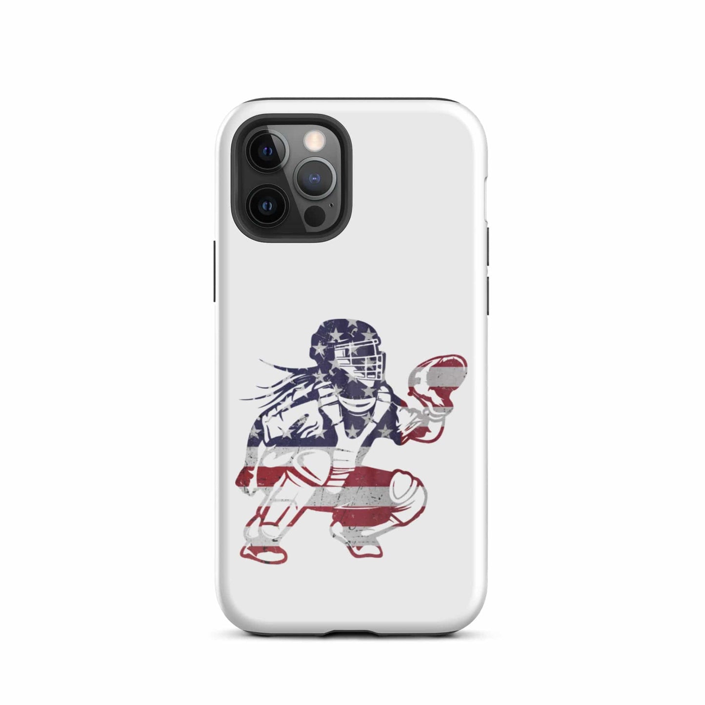 SA Apparel Phone Case iPhone 12 Pro Softball Catcher - iPhone Tough Case