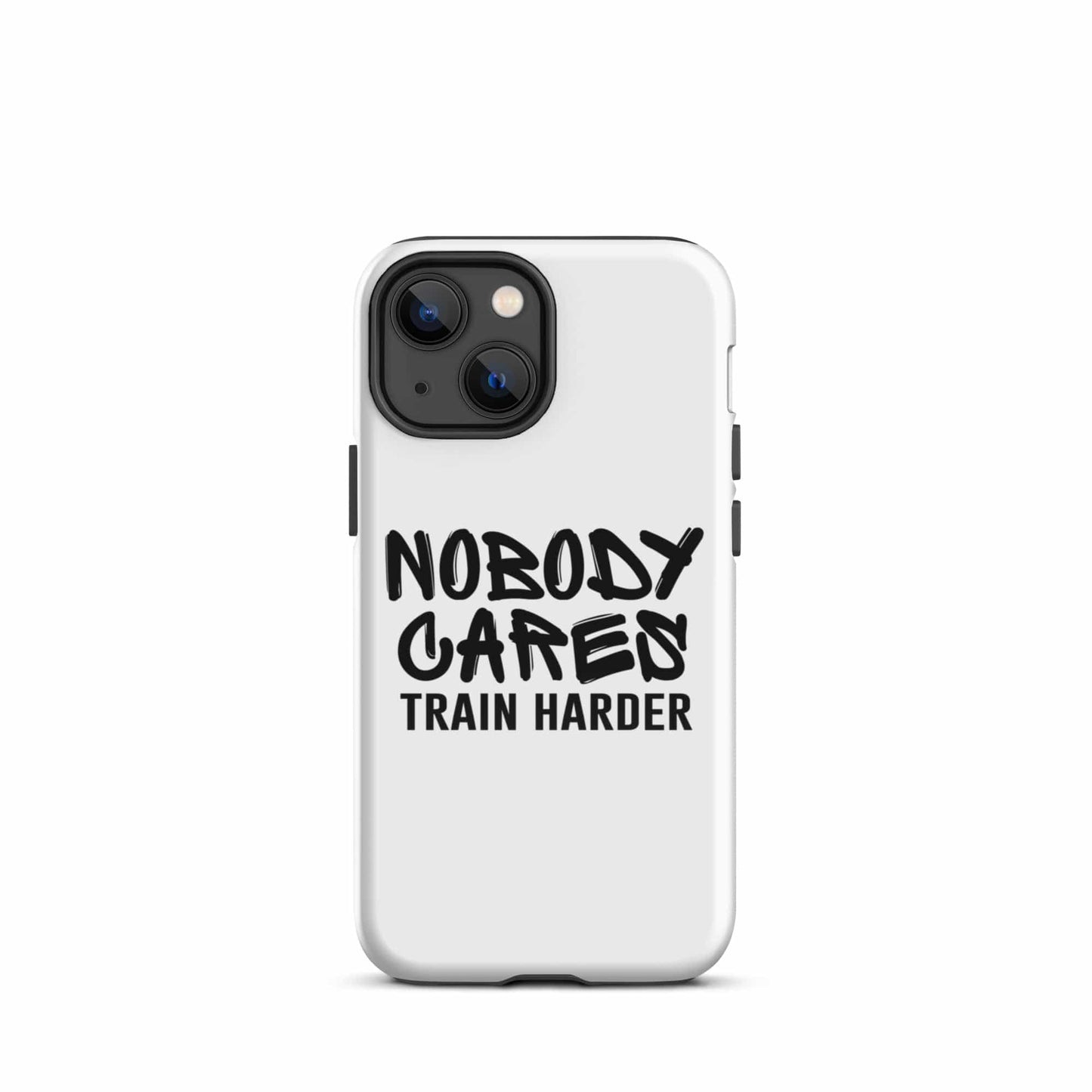 SA Apparel Phone Case iPhone 13 mini Nobody Cares Train Harder - iPhone Tough Case