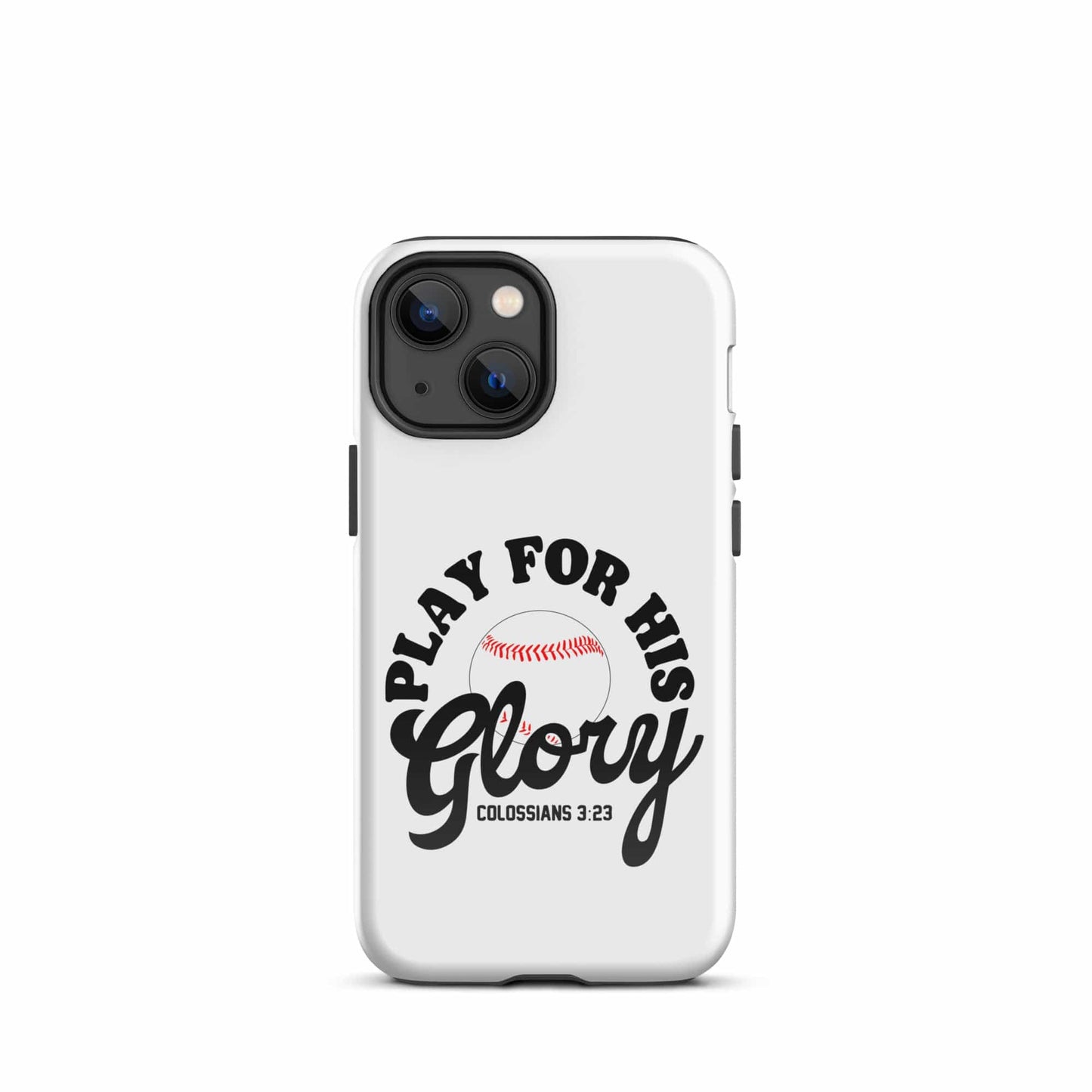 SA Apparel Phone Case iPhone 13 mini Play For His Glory Baseball - iPhone Tough Case