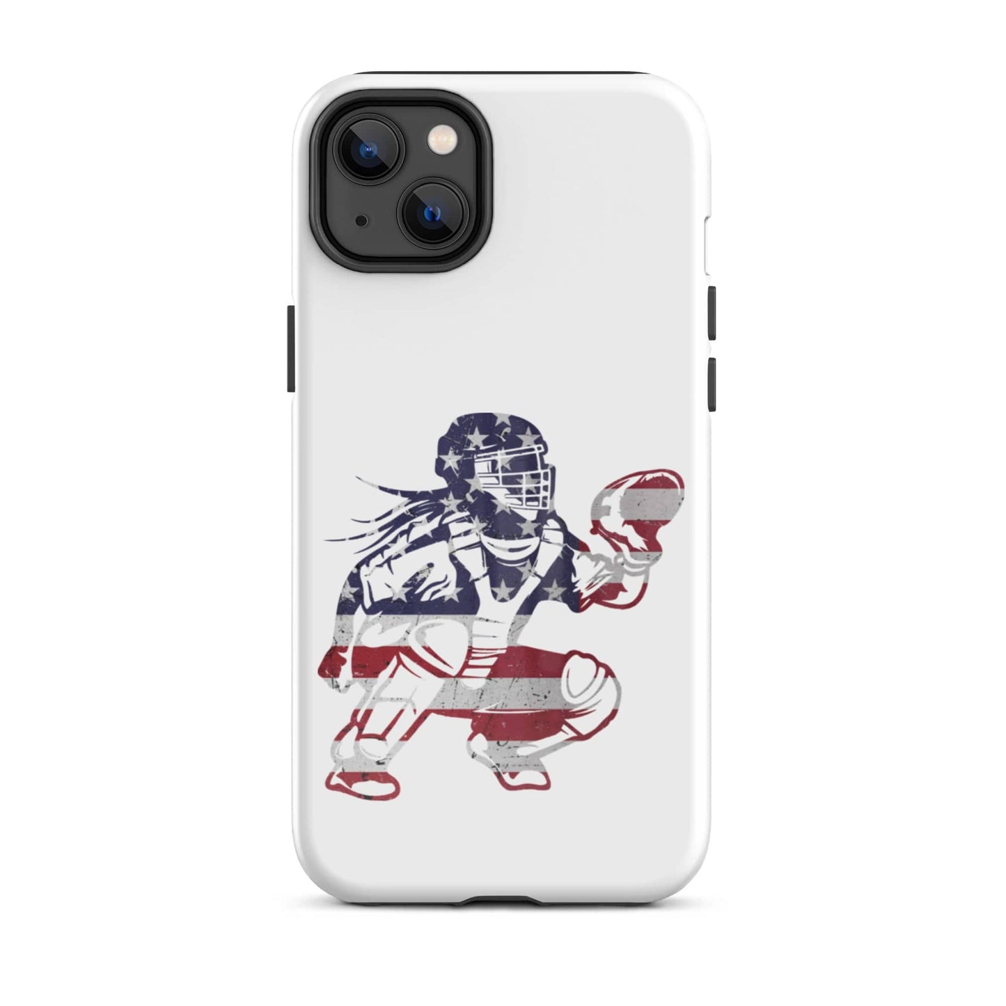 SA Apparel Phone Case iPhone 14 Plus Softball Catcher - iPhone Tough Case