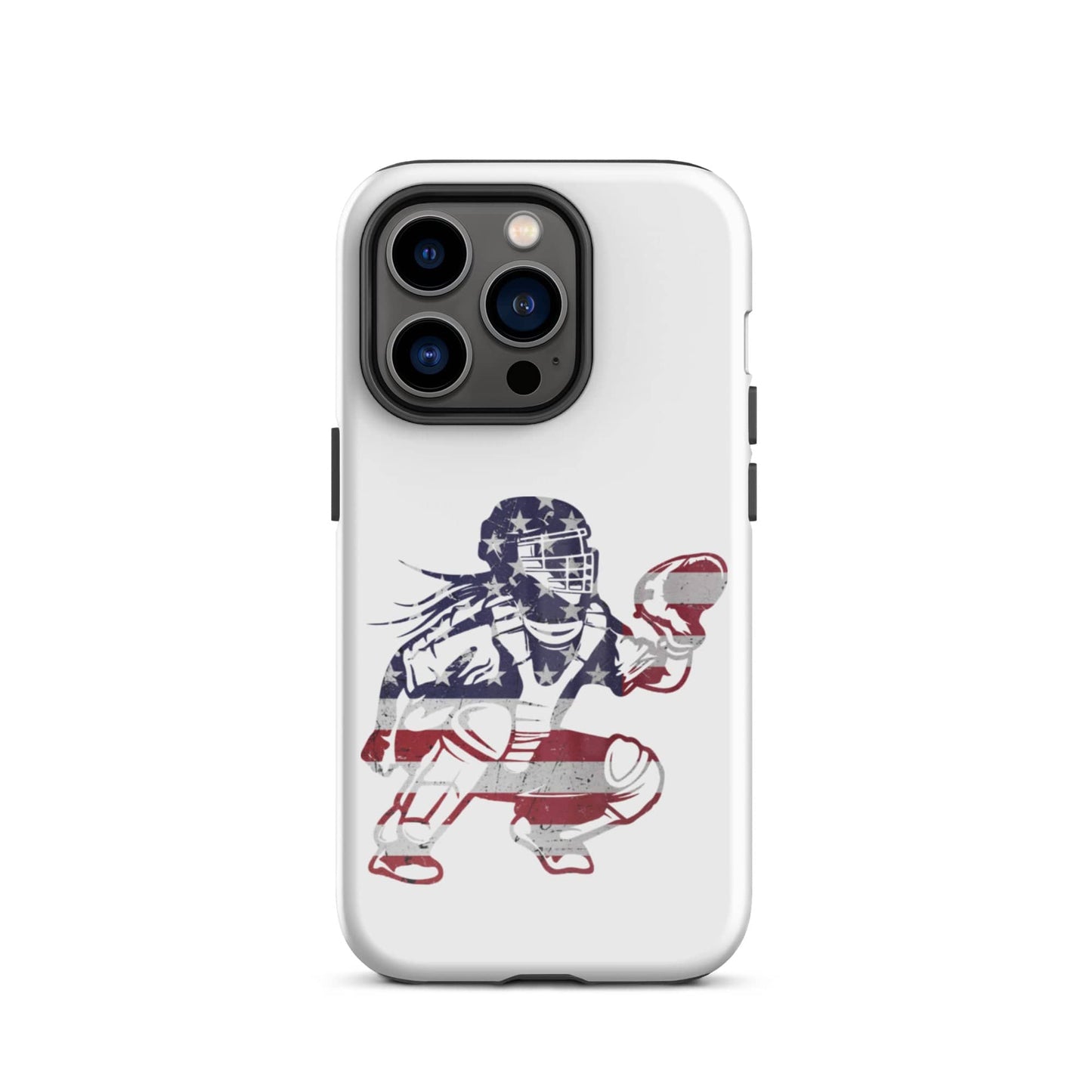 SA Apparel Phone Case iPhone 14 Pro Softball Catcher - iPhone Tough Case