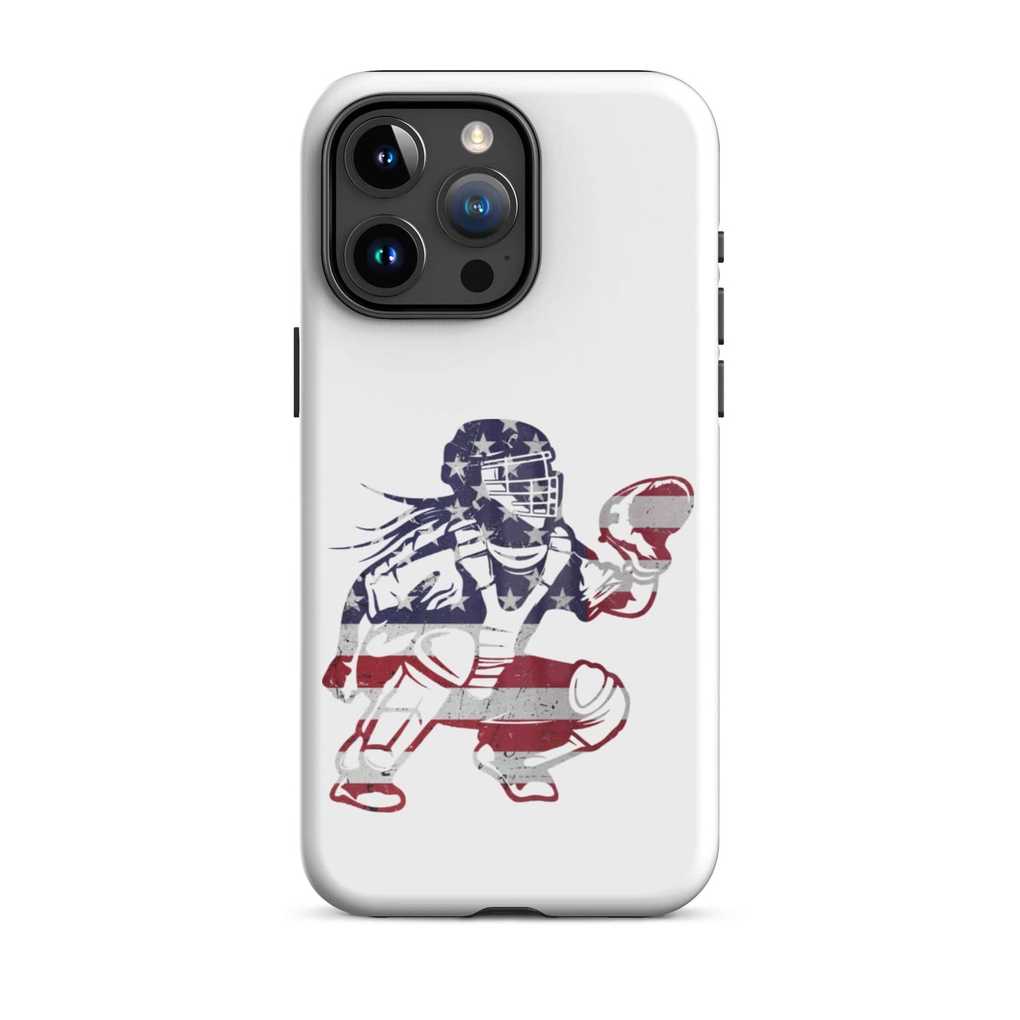 SA Apparel Phone Case iPhone 15 Pro Max Softball Catcher - iPhone Tough Case