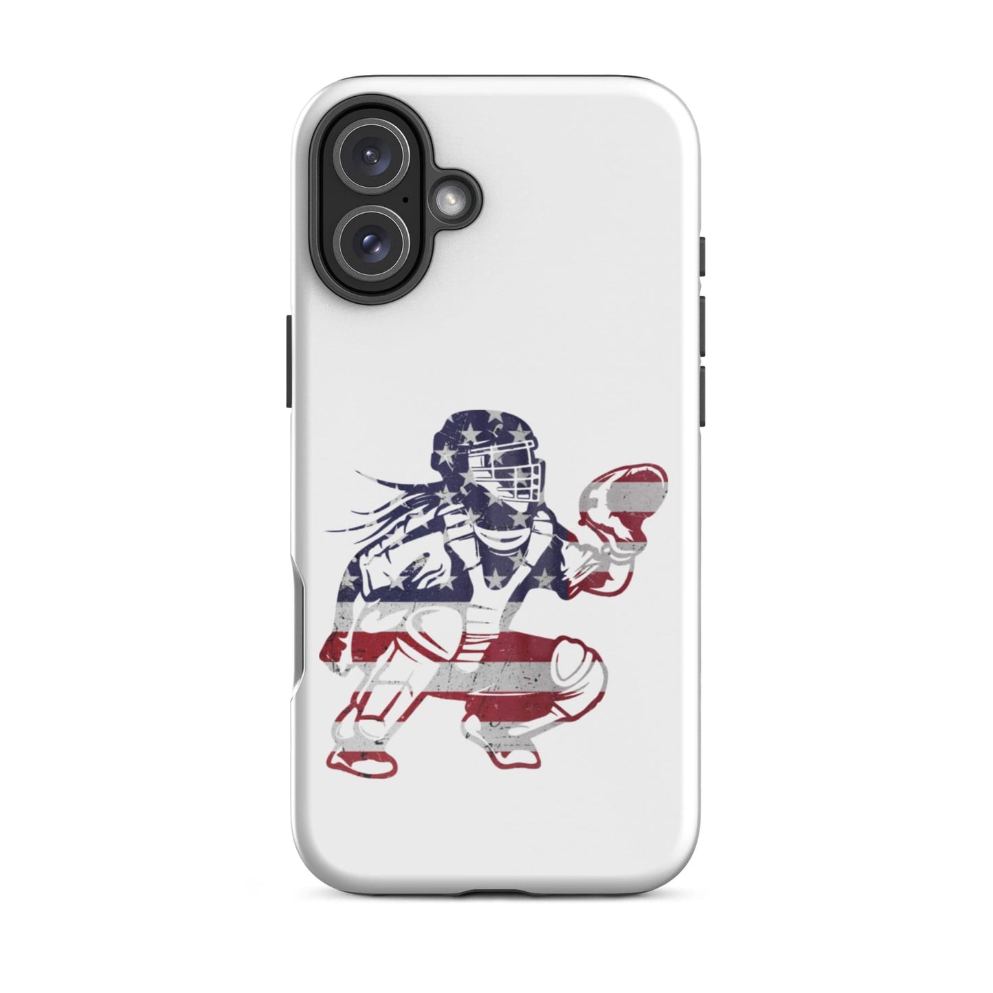 SA Apparel Phone Case iPhone 16 Plus Softball Catcher - iPhone Tough Case