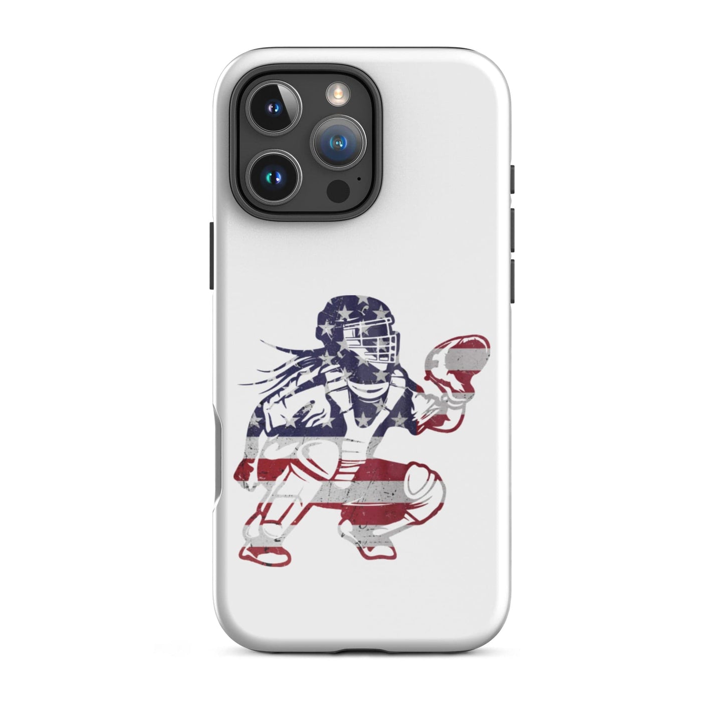 SA Apparel Phone Case iPhone 16 Pro Max Softball Catcher - iPhone Tough Case