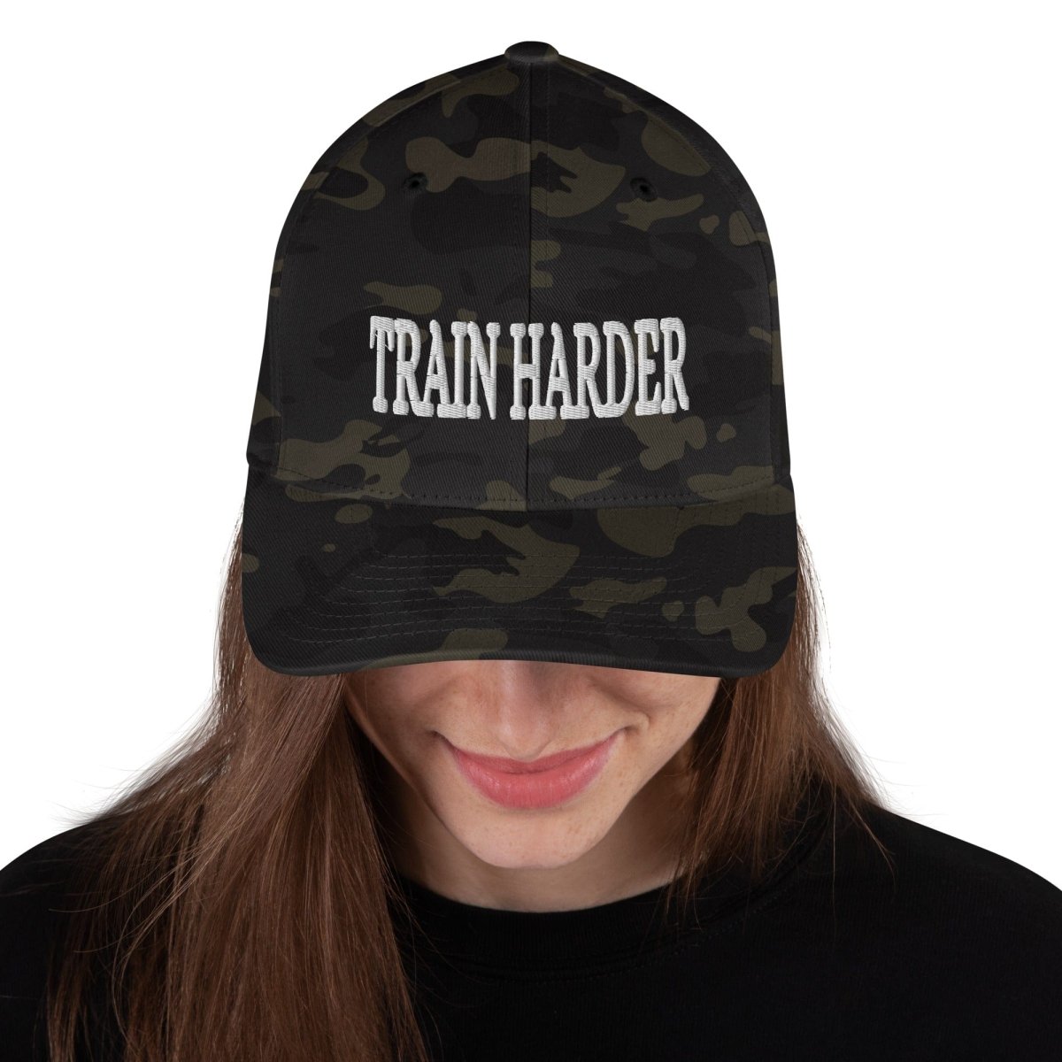 Train Harder - Flexfit Hat - SA Apparel