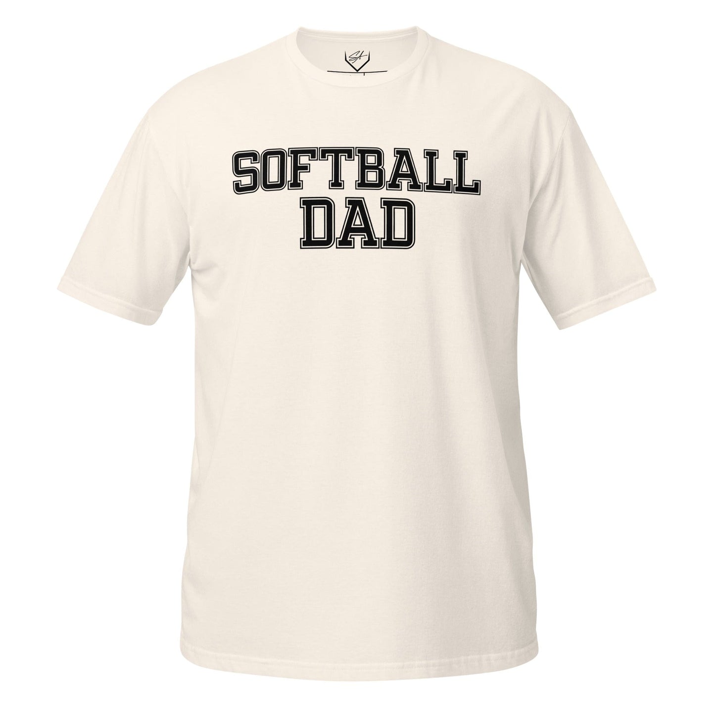 SA Apparel Adult Tee Ivory / S / Soft Style/Cotton Softball Dad - Adult Tee