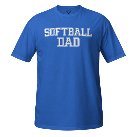 SA Apparel Adult Tee Royal / S / Soft Style/Cotton Softball Dad - Adult Tee