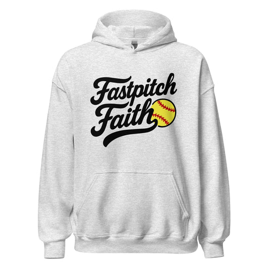 SA Apparel Adult Hoodie Ash / S Fastpitch Faith - Adult Hoodie