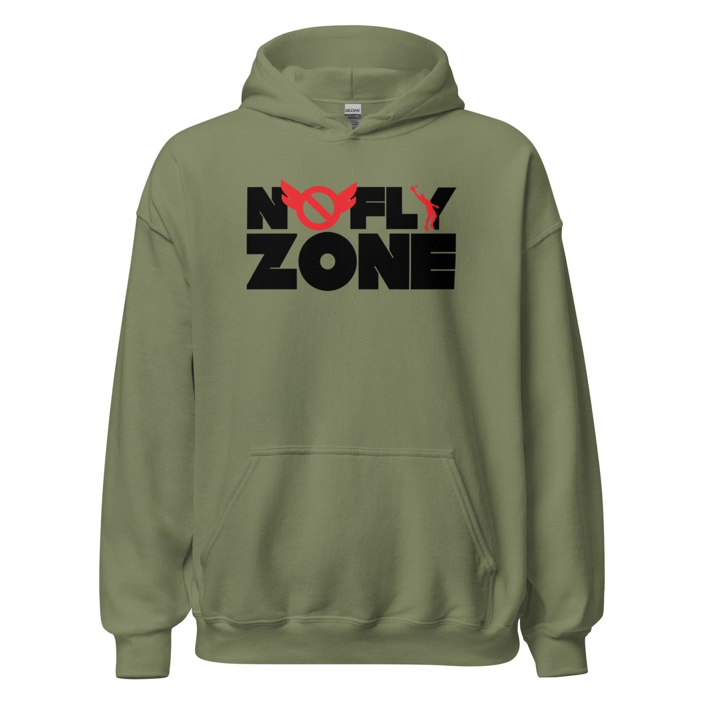 SA Apparel Hoodie Military Green / S No Fly Zone - Adult Hoodie