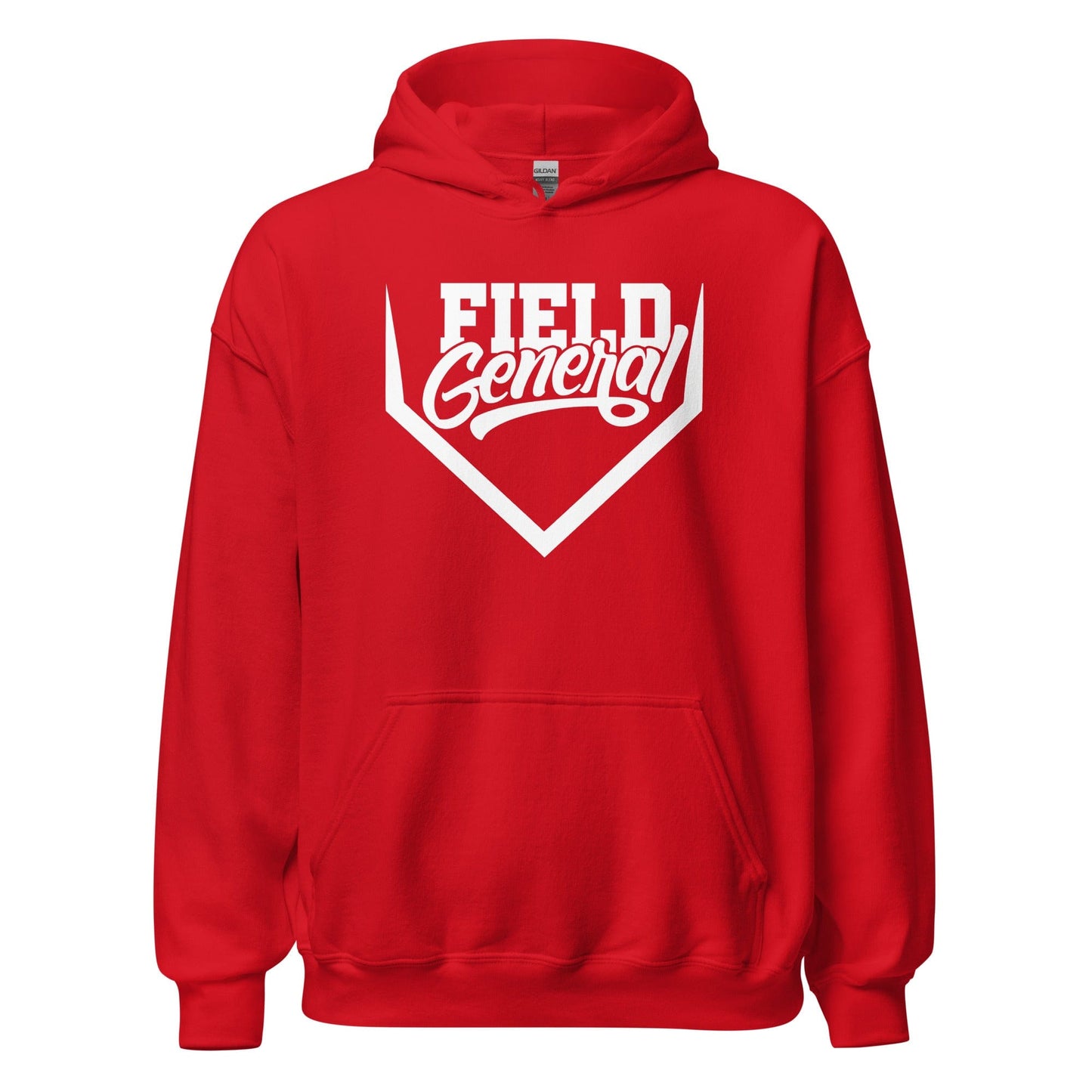 SA Apparel Adult Hoodie Red / S Field General - Adult Hoodie