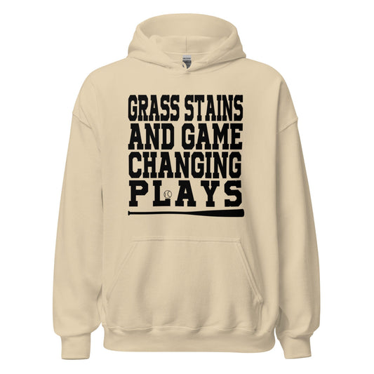 Grass Stains And Game Changing Plays - Adult Hoodie