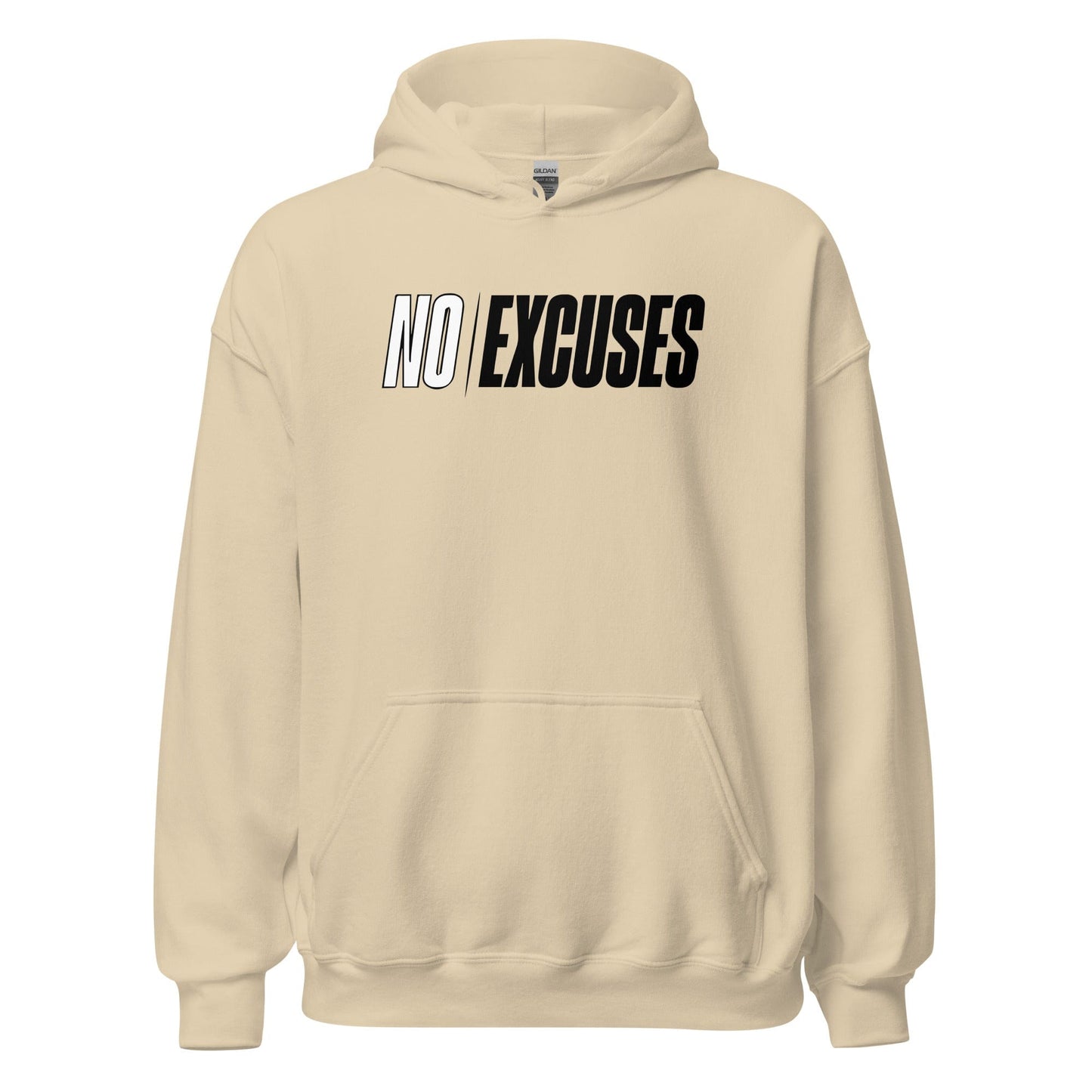 SA Apparel Adult Hoodie Sand / S No Excuses - Adult Hoodie