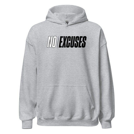 SA Apparel Adult Hoodie Sport Grey / S No Excuses - Adult Hoodie