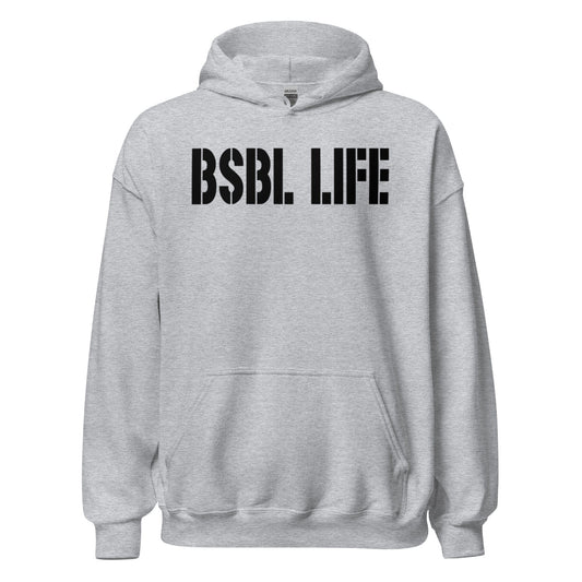 SA Apparel Sport Grey / S Baseball Life - Adult Hoodie