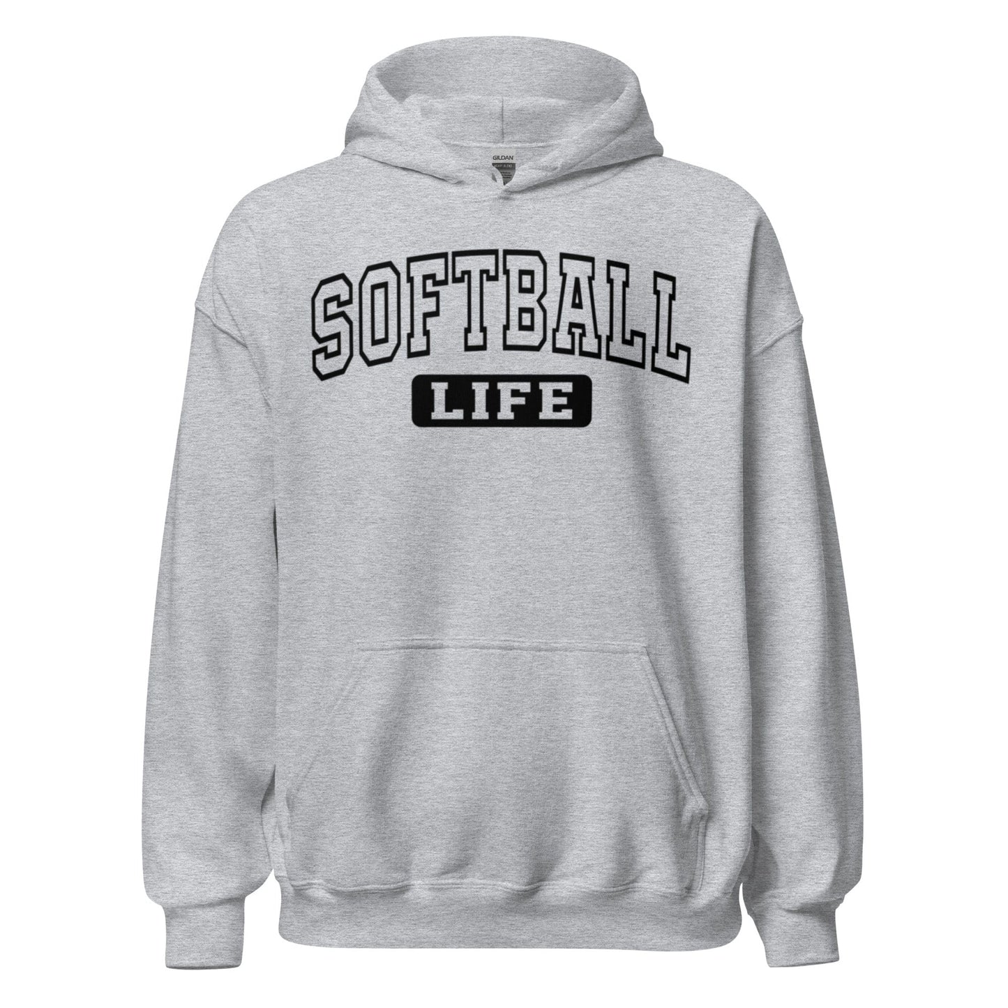 SA Apparel Sport Grey / S Softball Life - Adult Softball Hoodie