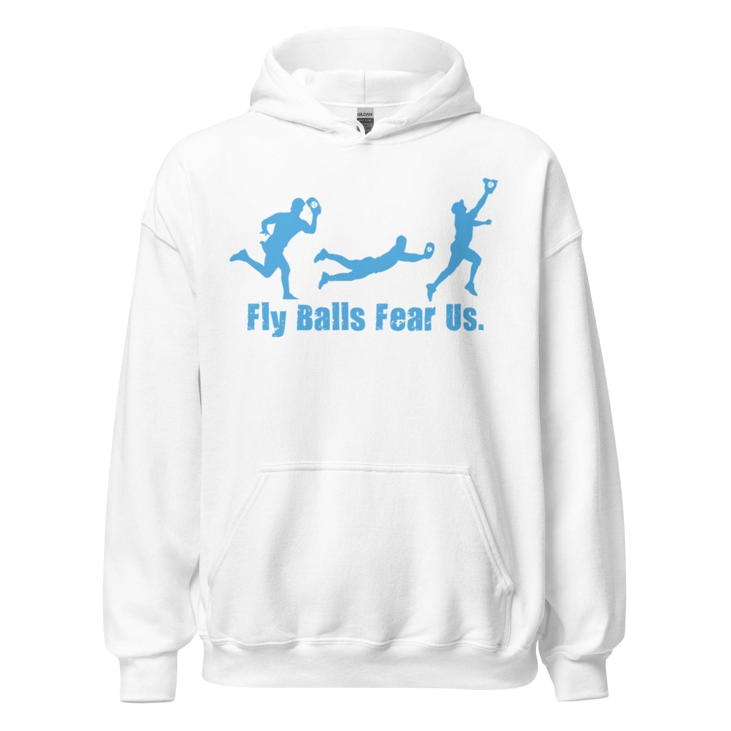 Fly Balls Fear Us Teal - Adult Hoodie