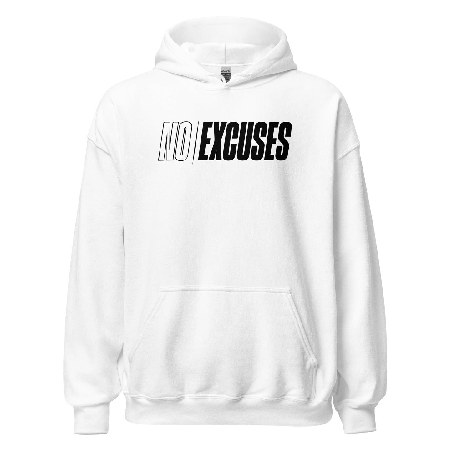 SA Apparel Adult Hoodie White / S No Excuses - Adult Hoodie