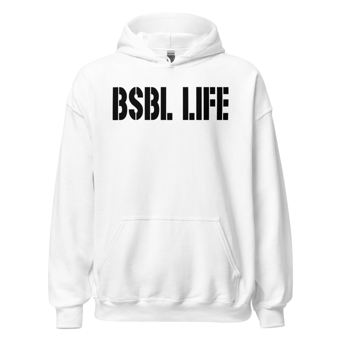 SA Apparel White / S Baseball Life - Adult Hoodie