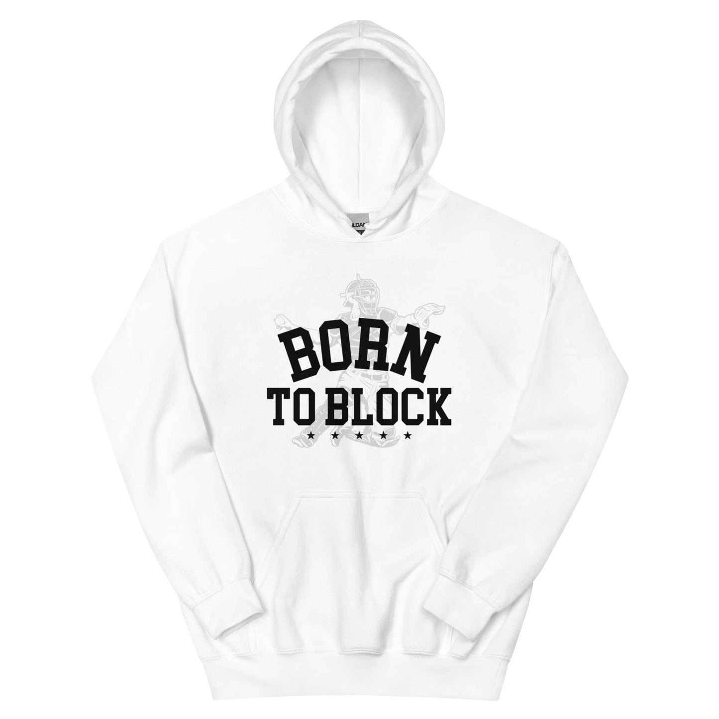 SA Apparel Adult Hoodie White / S Born To Block - Adult Hoodie