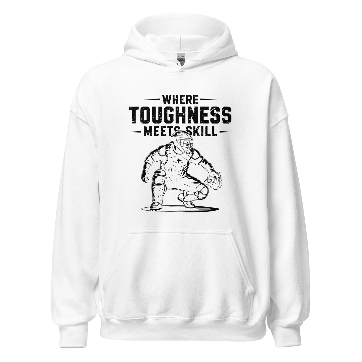 SA Apparel White / S Where Toughness Meets Skill - Adult Hoodie