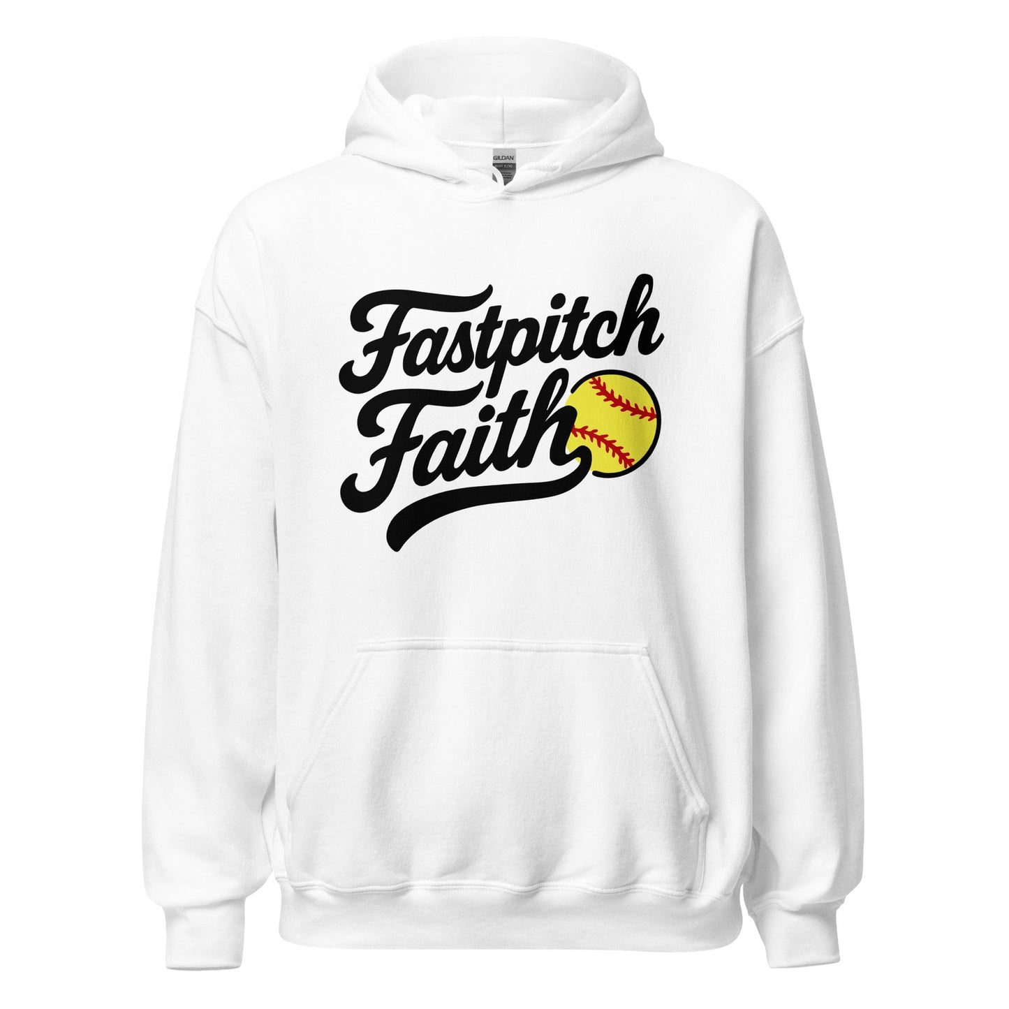 SA Apparel Adult Hoodie White / S Fastpitch Faith - Adult Hoodie