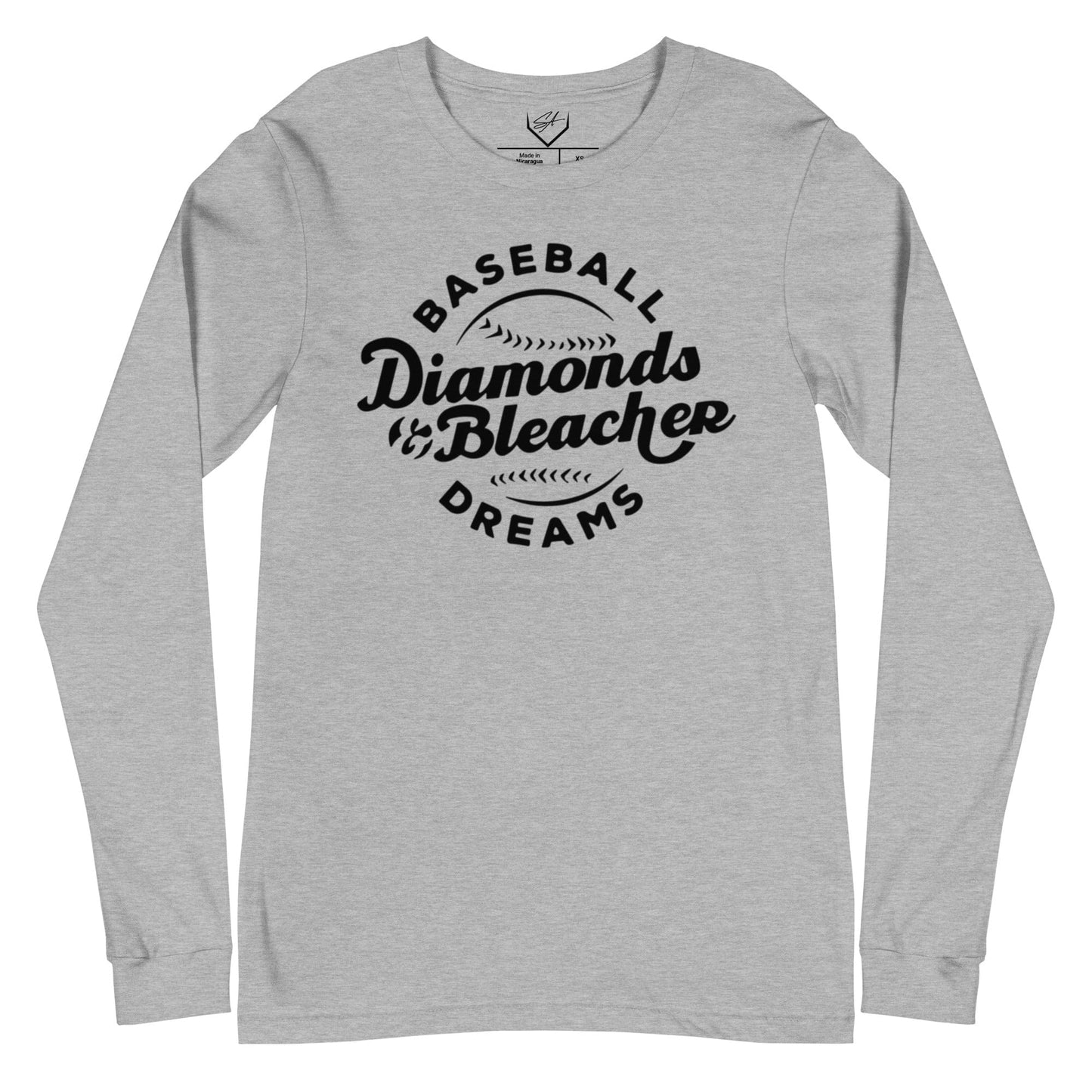 Baseball Diamonds And Bleacher Dreams - Adult Long Sleeve