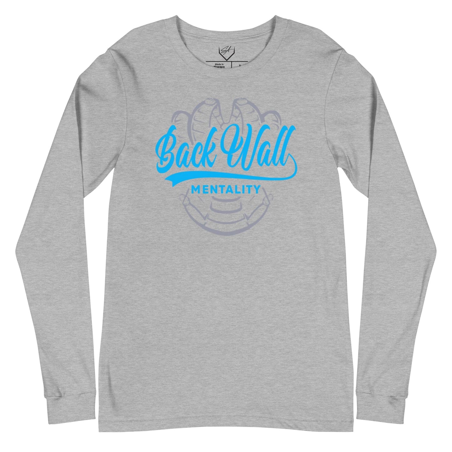 SA Apparel Adult Long Sleeve Athletic Heather / S Backwall Mentality Teal - Adult Long Sleeve