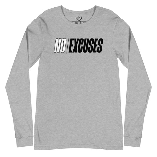 SA Apparel Athletic Heather / S No Excuses - Adult Long Sleeve