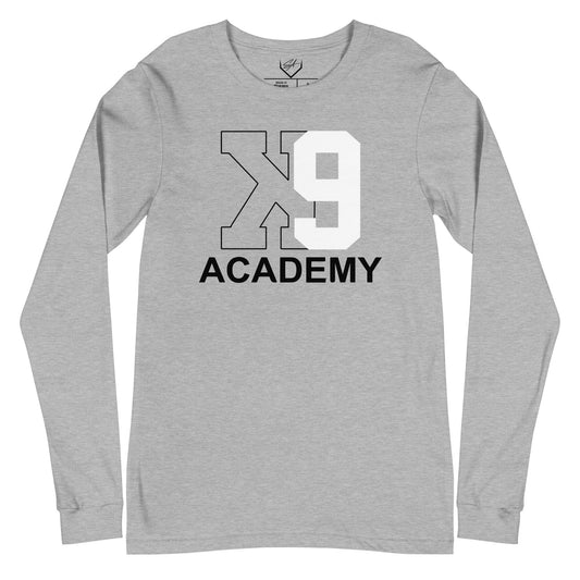 SA Apparel Adult Long Sleeve Athletic Heather / S K9 Academy - Adult Long Sleeve