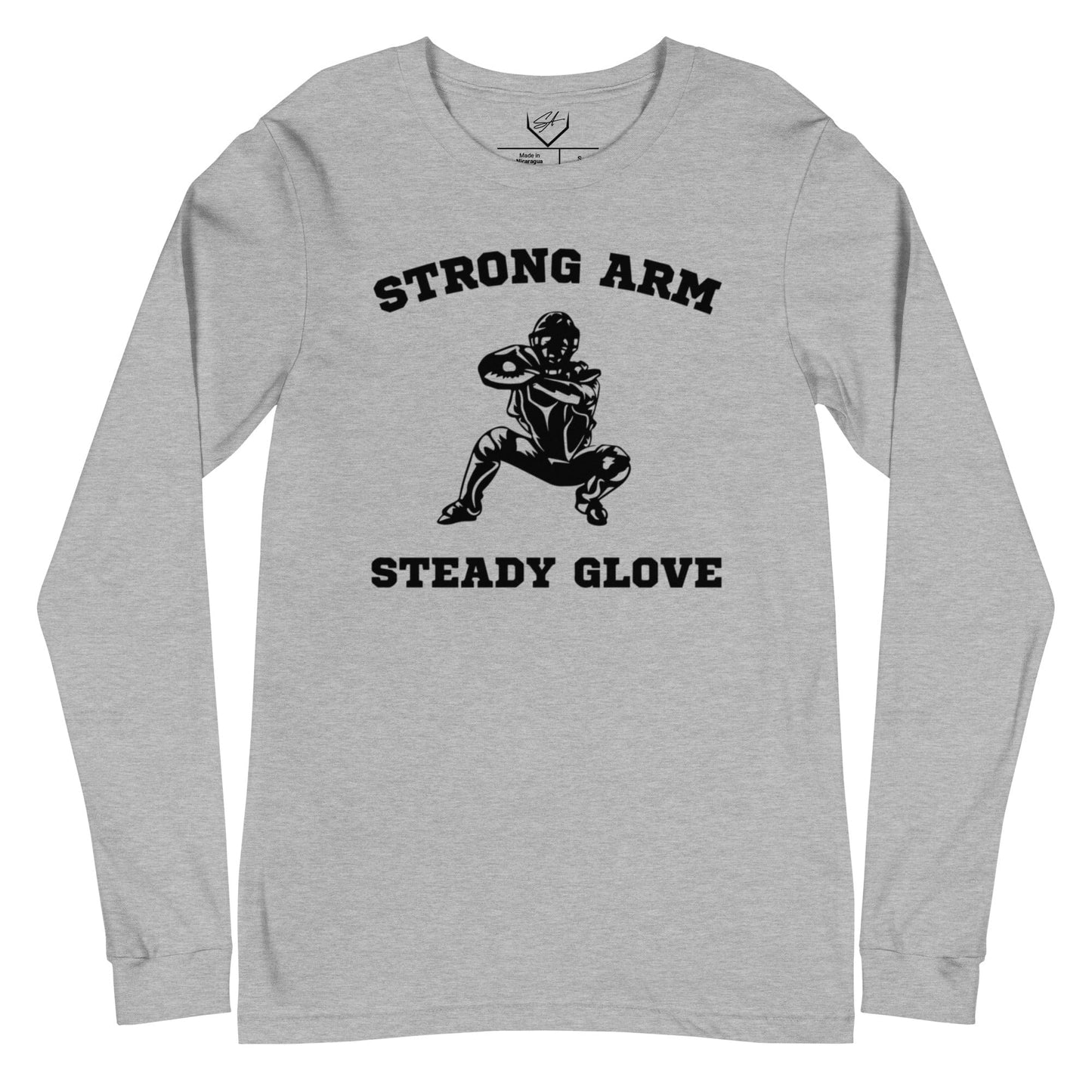 SA Apparel Athletic Heather / S Strong Arm, Steady Glove - Adult Long Sleeve