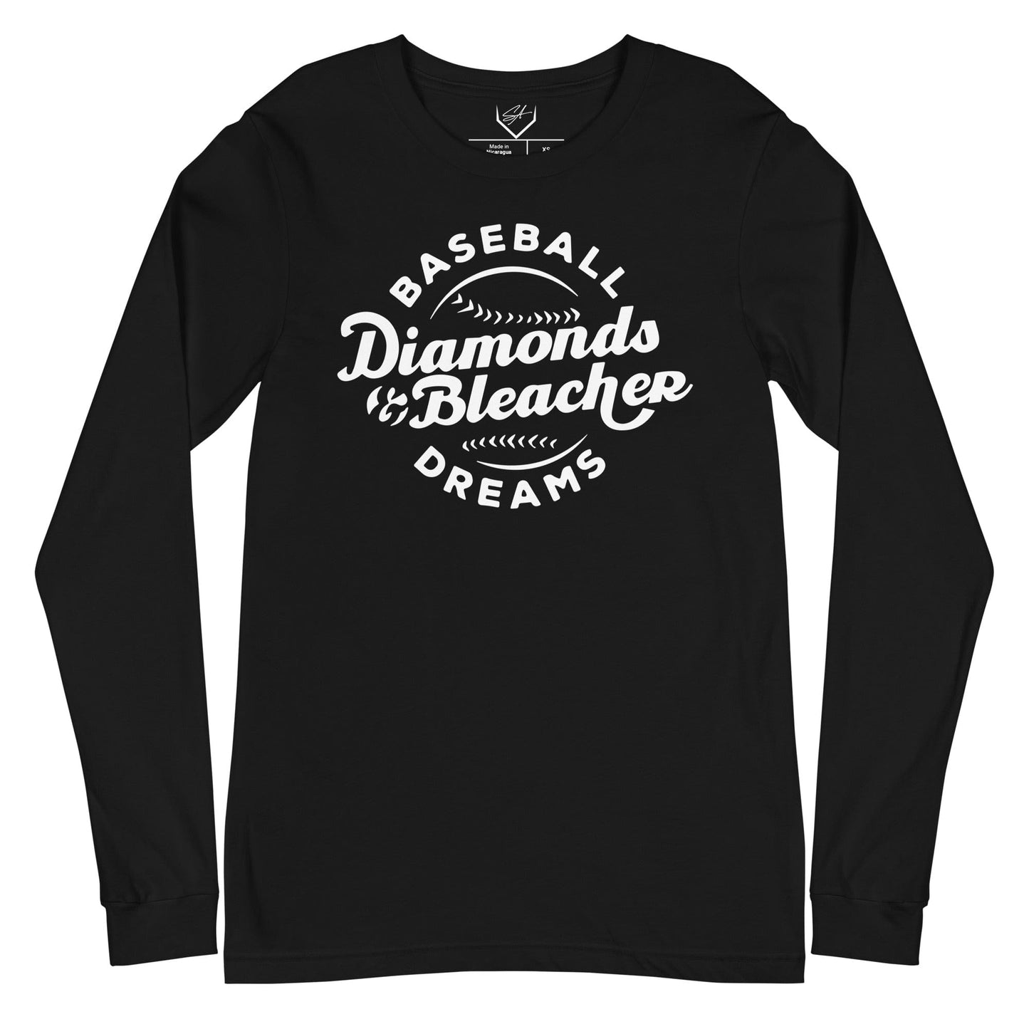 Baseball Diamonds And Bleacher Dreams - Adult Long Sleeve