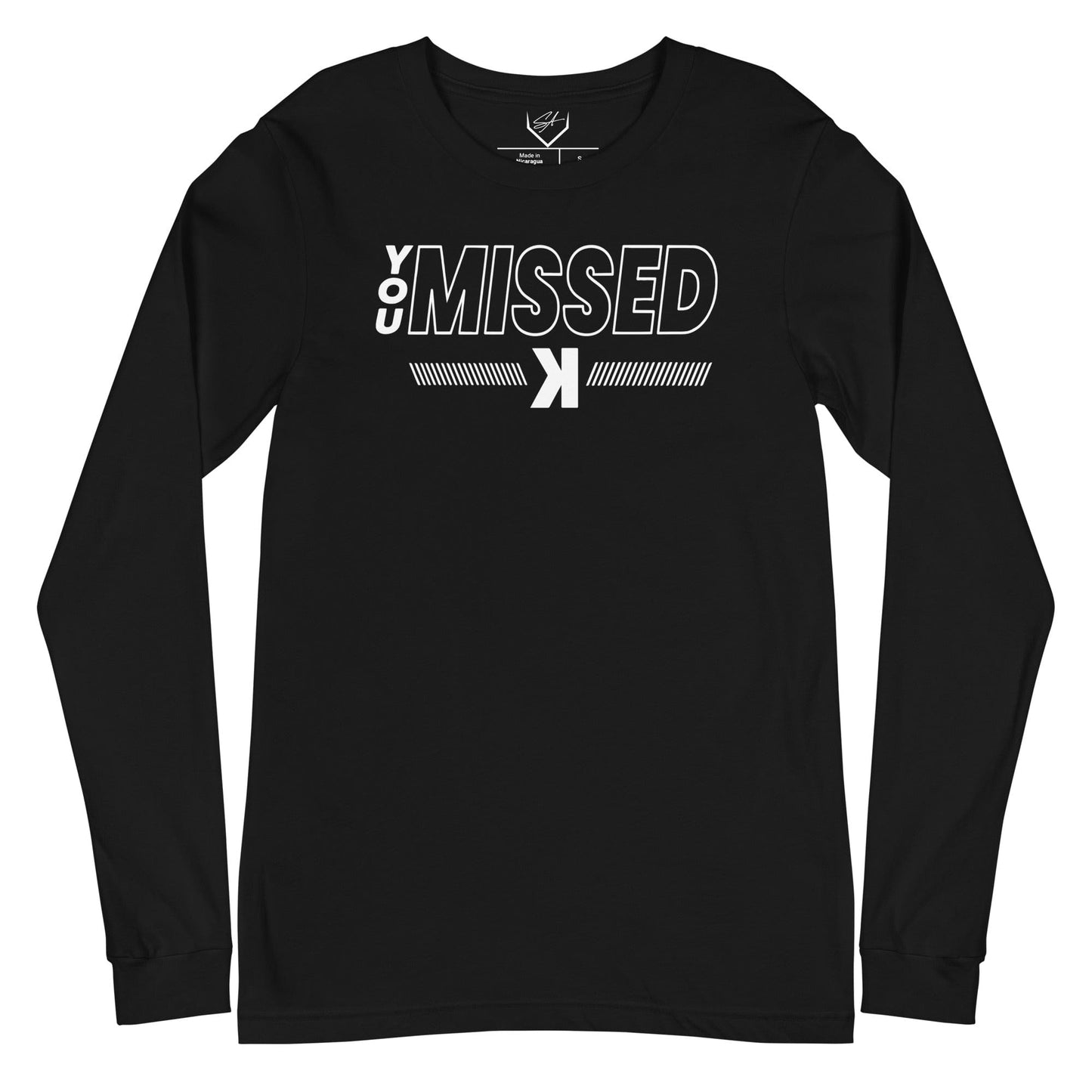 SA Apparel Adult Long Sleeve Black / S You Missed - Adult Long Sleeve