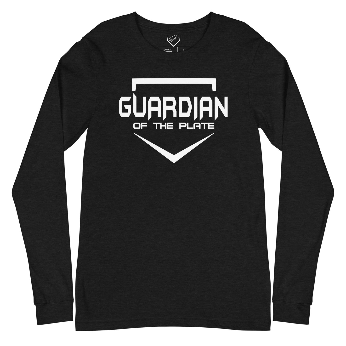 SA Apparel Adult Long Sleeve Black Heather / S Guardian Of The Plate - Adult Long Sleeve