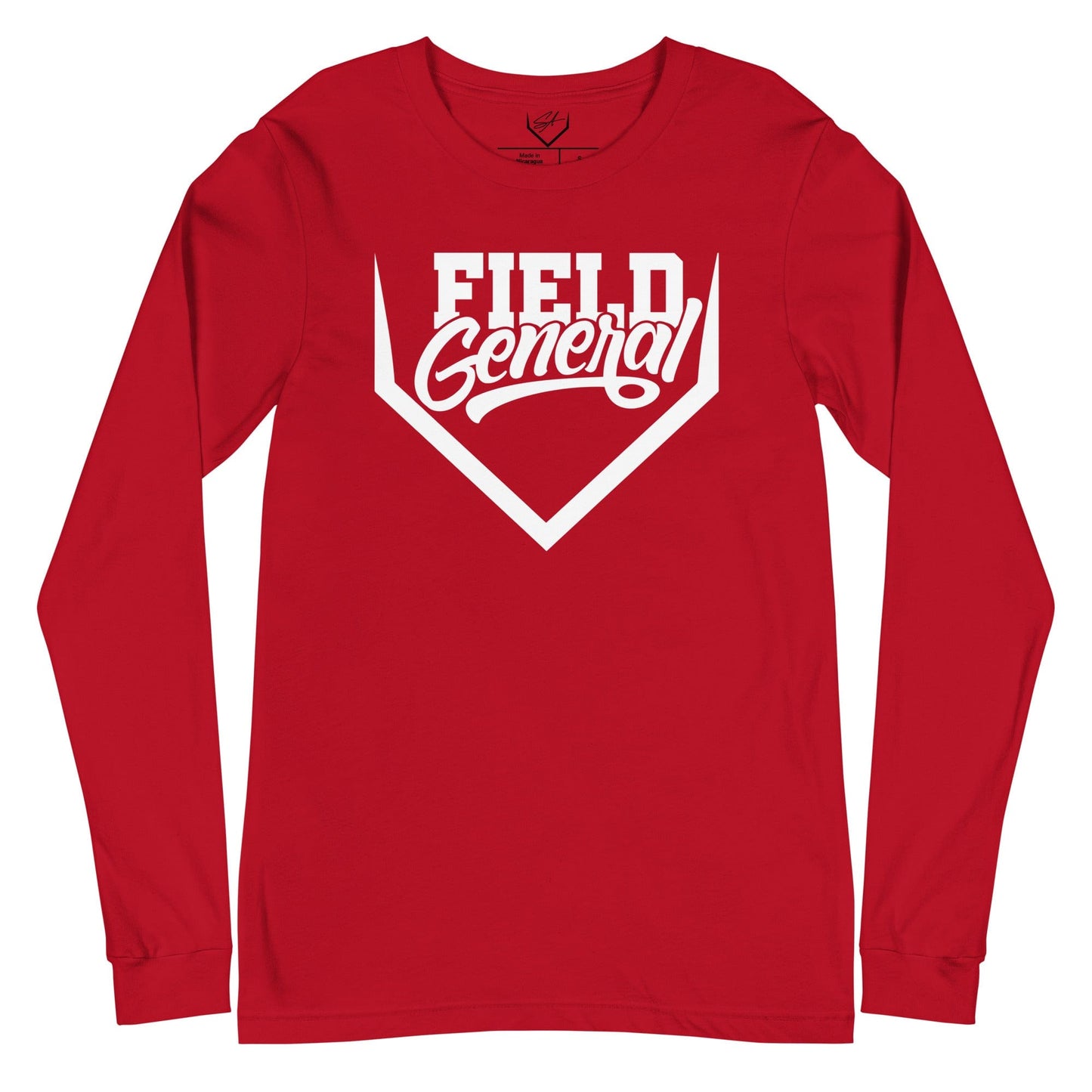 SA Apparel Adult Long Sleeve Red / S Field General - Adult Long Sleeve