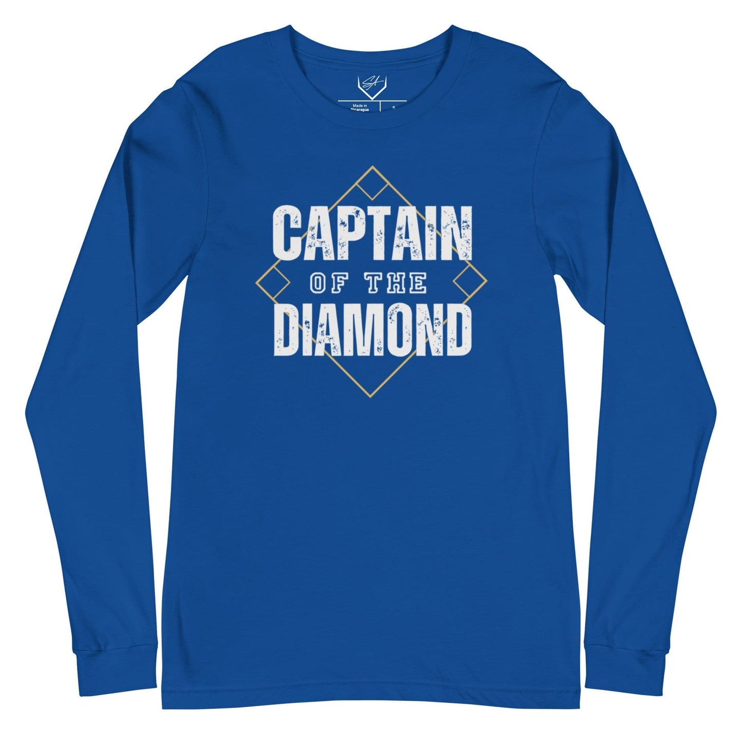 SA Apparel Adult Long Sleeve True Royal / S Captain Of The Diamond - Adult Long Sleeve