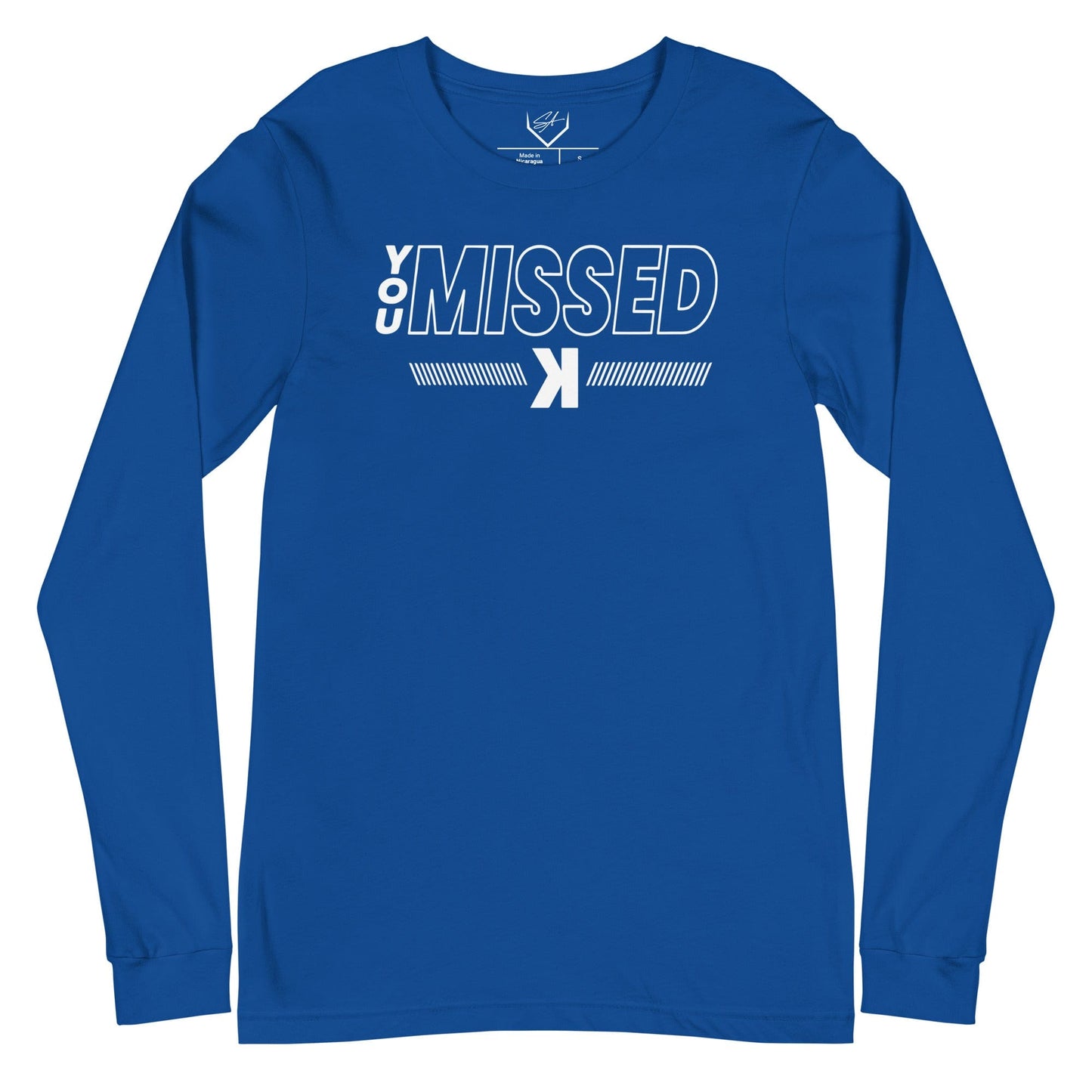 SA Apparel Adult Long Sleeve True Royal / S You Missed - Adult Long Sleeve