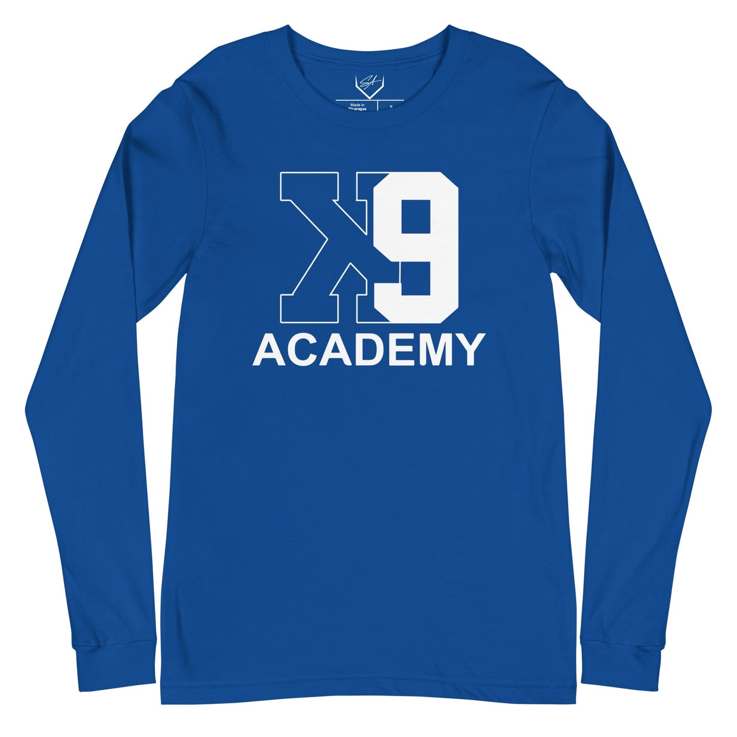 SA Apparel Adult Long Sleeve True Royal / S K9 Academy - Adult Long Sleeve