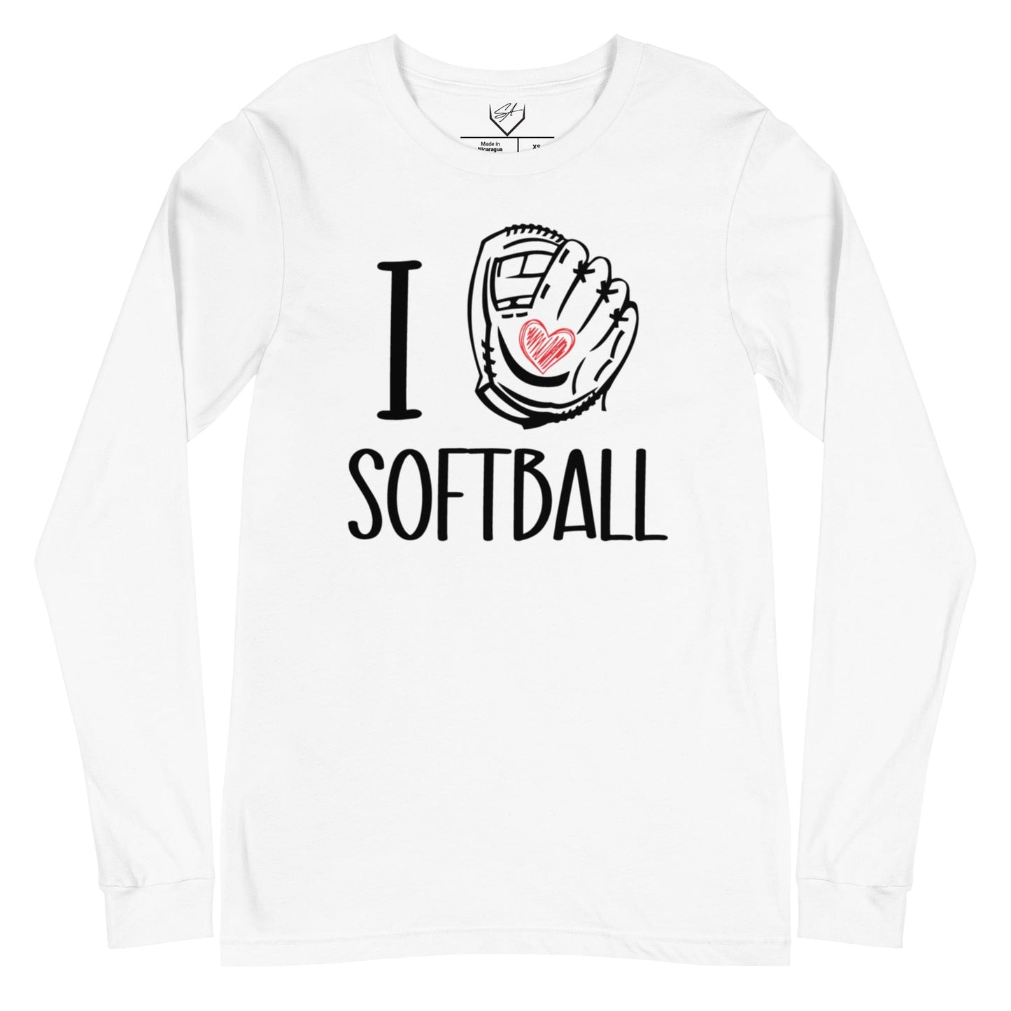 I Glove Softball - Adult Long Sleeve