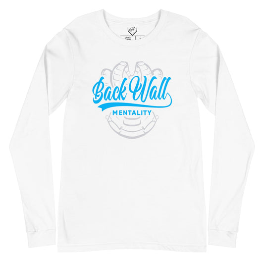 SA Apparel Adult Long Sleeve White / S Backwall Mentality Teal - Adult Long Sleeve