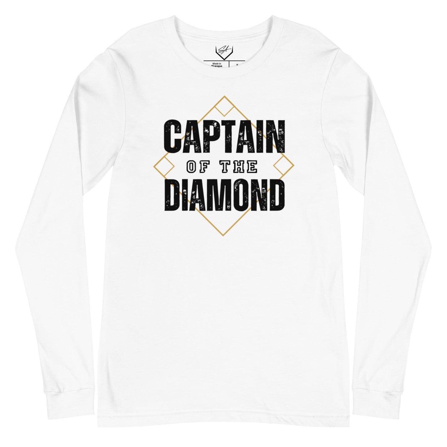 SA Apparel Adult Long Sleeve White / S Captain Of The Diamond - Adult Long Sleeve